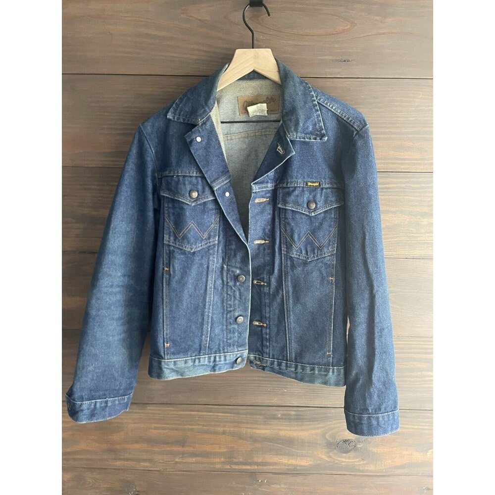 Wrangler 74145PW Cowboy Cut Unlined Denim Jacket, Small - Prewashed Denim